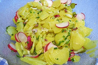 Kartoffelsalat mit Radieschen und Speck 9