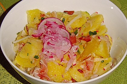 Kartoffelsalat mit Radieschen und Speck 7