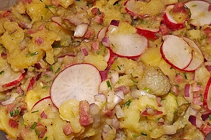 Kartoffelsalat mit Radieschen und Speck 12
