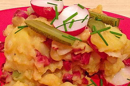 Kartoffelsalat mit Radieschen und Speck 16