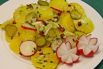 Kartoffelsalat mit Radieschen und Speck 11