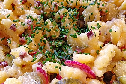Kartoffelsalat mit Radieschen und Speck 3