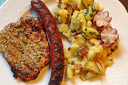 Kartoffelsalat mit Radieschen und Speck 8