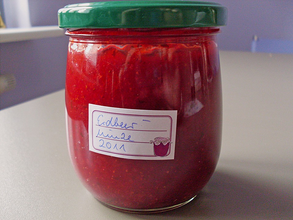 Erdbeer - Minze - Marmelade von Ecila | Chefkoch.de