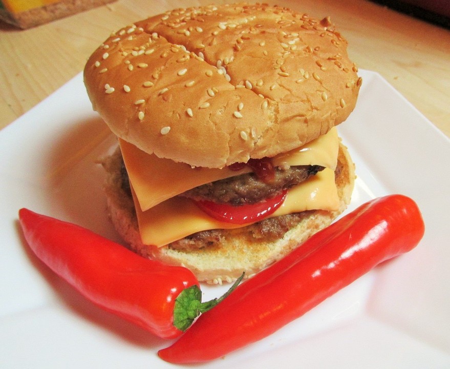 Rindfleisch - Chili - Burger von Meisterlampe | Chefkoch.de