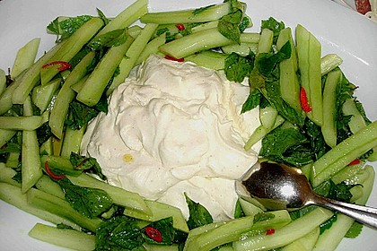 Gurken - Minze - Salat mit Mascarponecreme 1