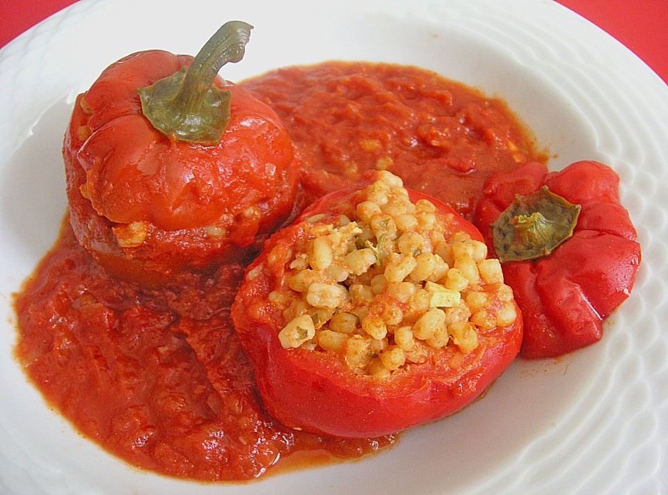 Gefüllte Paprikaschoten mit Zartweizen und Feta von Plumpsi | Chefkoch.de