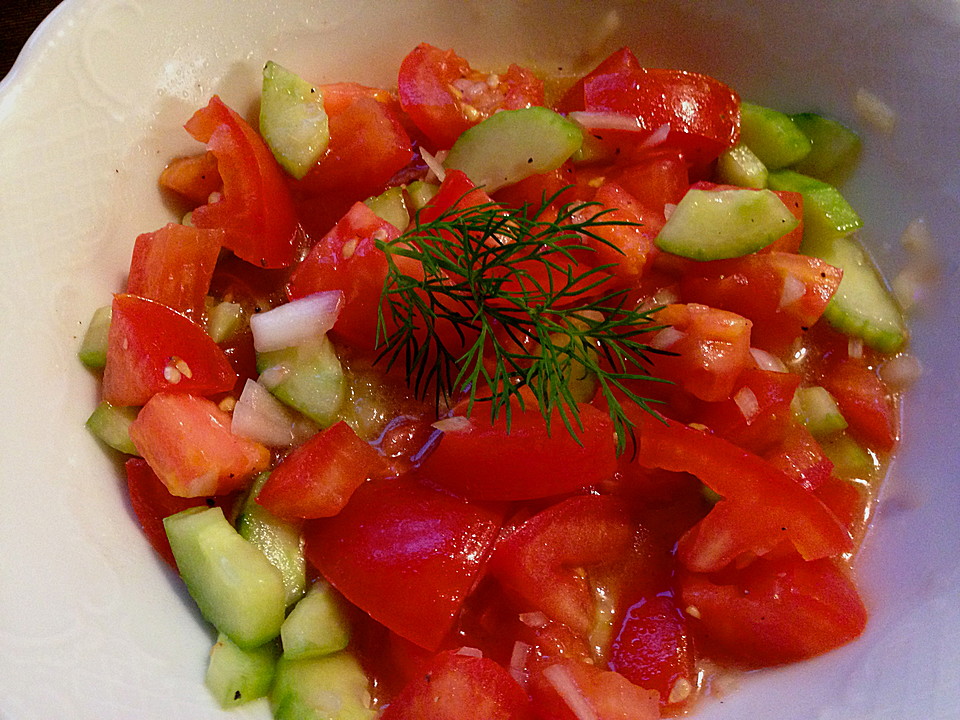 Tomaten - Gurken - Salat von natursuesse | Chefkoch.de