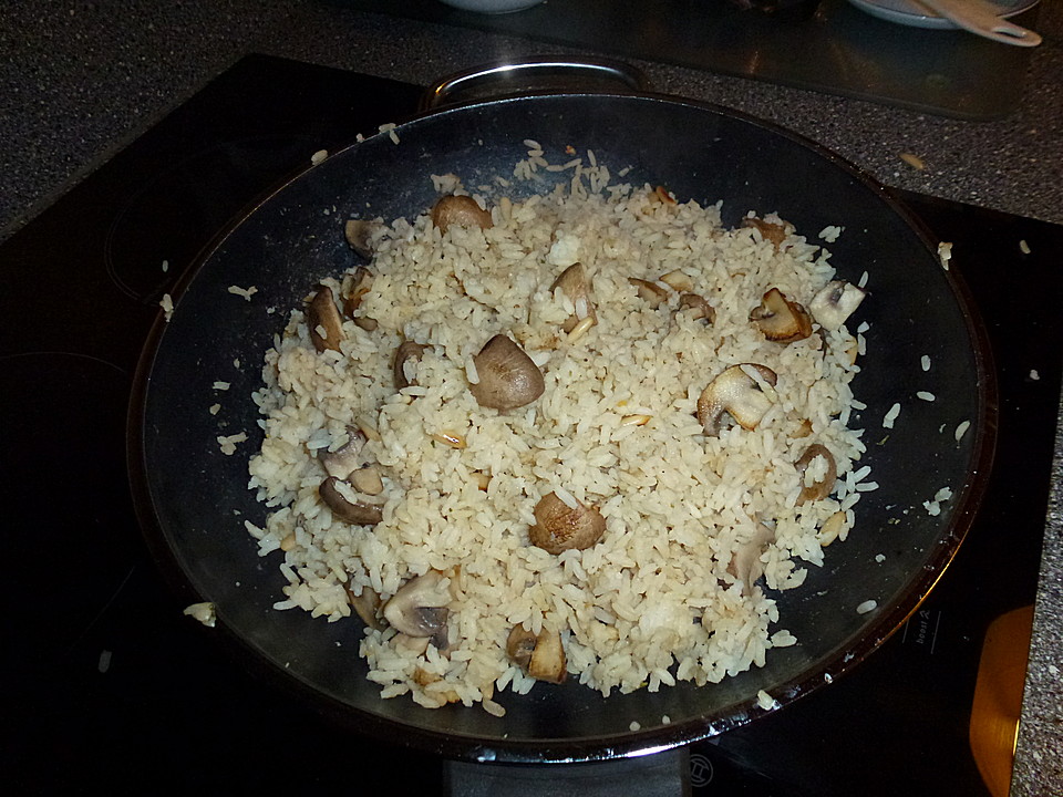 Gebratener Butterreis mit Champignons von Ronja123 | Chefkoch.de