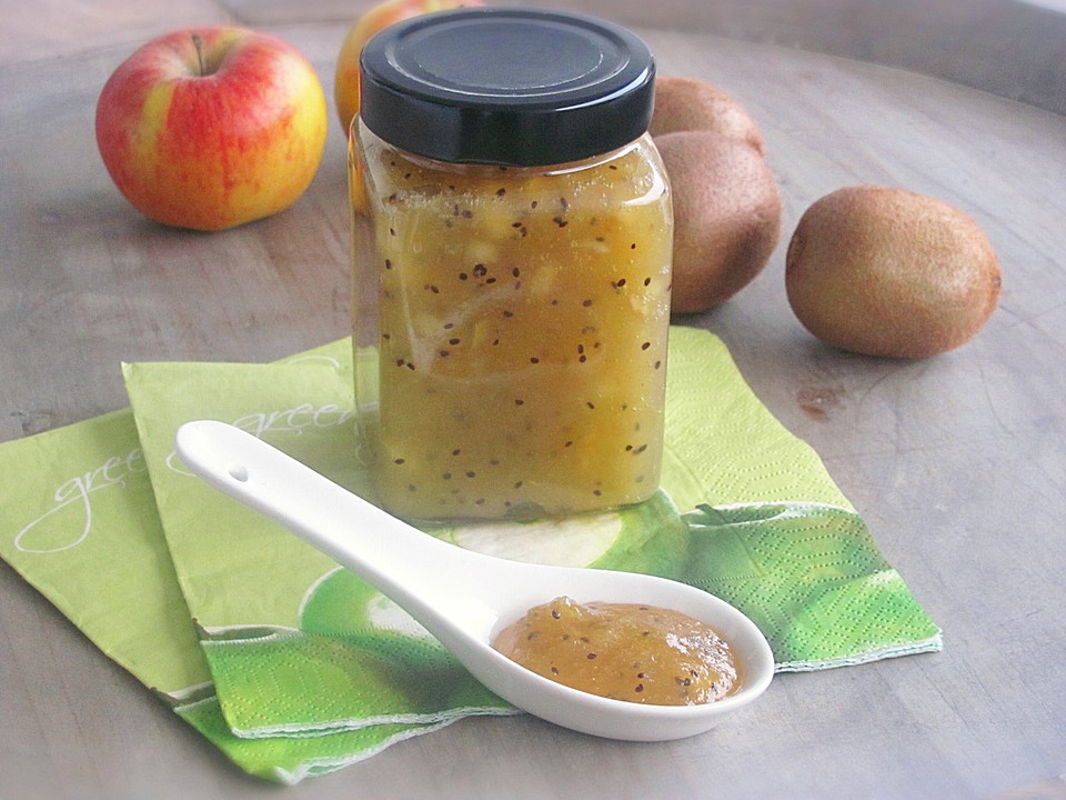 Apfel - Kiwi - Marmelade - Ein schönes Rezept | Chefkoch.de