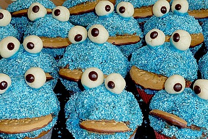 Krümelmonster-Muffins 30