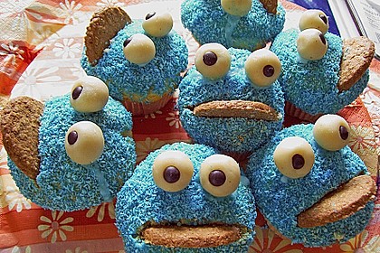 Krümelmonster-Muffins 16