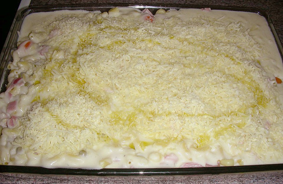 Schneller Käse - Gemüse - Schinken - Nudel - Auflauf von Tryumph800 ...