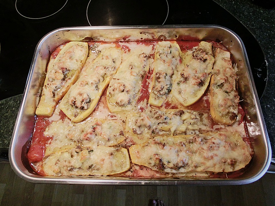 Gefüllte Zucchini von Chaosmutti | Chefkoch.de