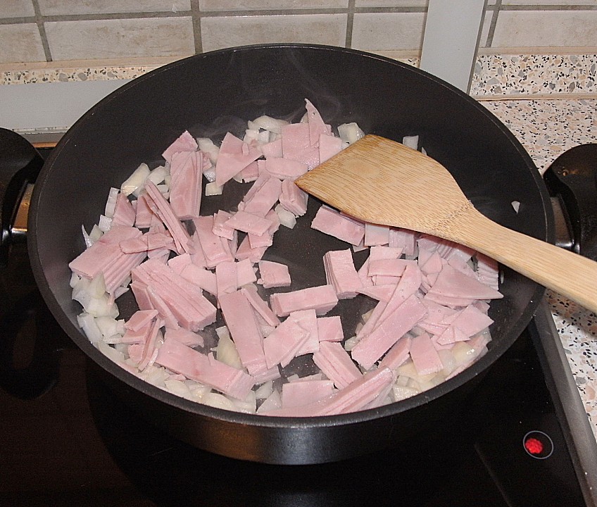 Käse - Gnocchi mit Schinkenstreifen in Quarksauce von wiebus | Chefkoch.de