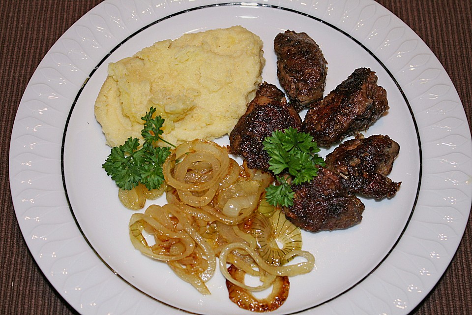 Gebratene Hähnchenleber mit Zwiebeln von Sissi3003 | Chefkoch.de