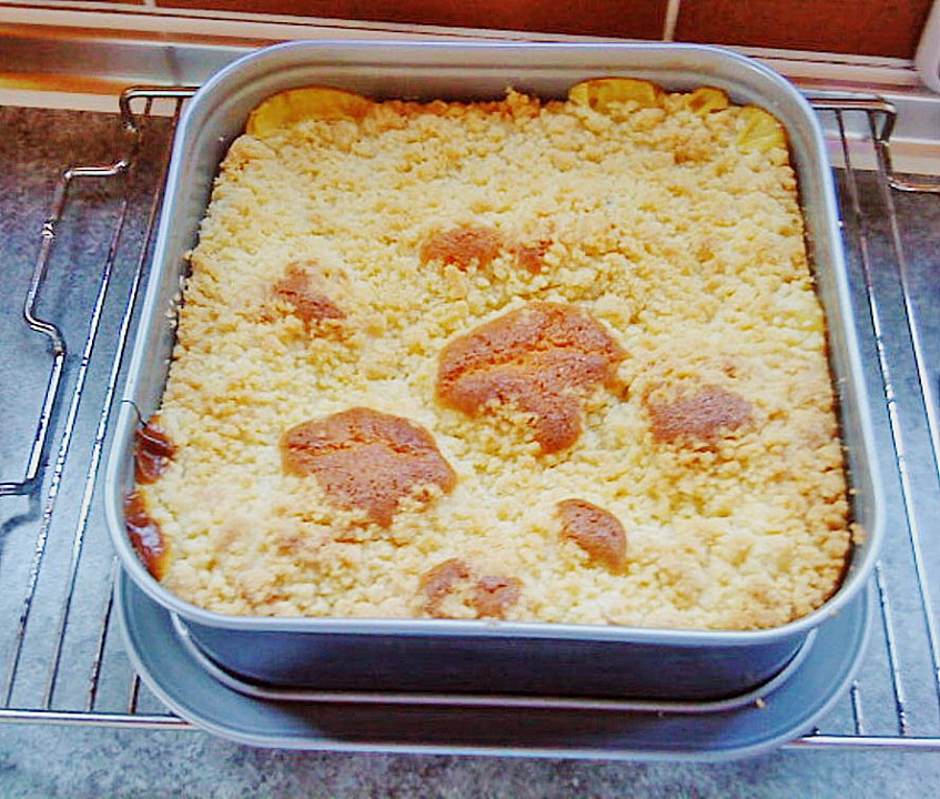 Pudding Schnitten mit Mohn und knusprigen Streuseln von pinktroublebee ...