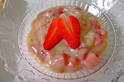 Vanillepudding mit Erdbeeren 6