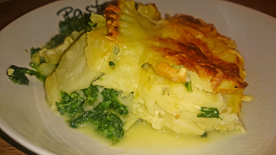Kartoffel - Spinat - Gratin von Smiley1 | Chefkoch.de