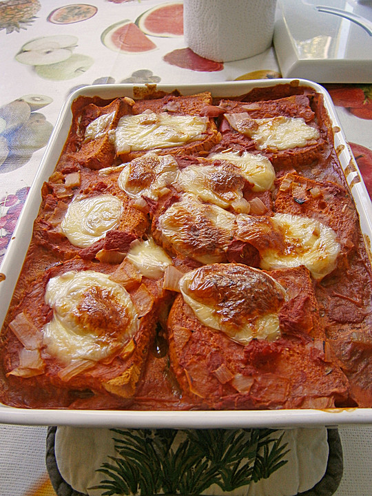 Tomaten - Zucchini - Mozzarella - Auflauf mit Zwieback von elanda ...