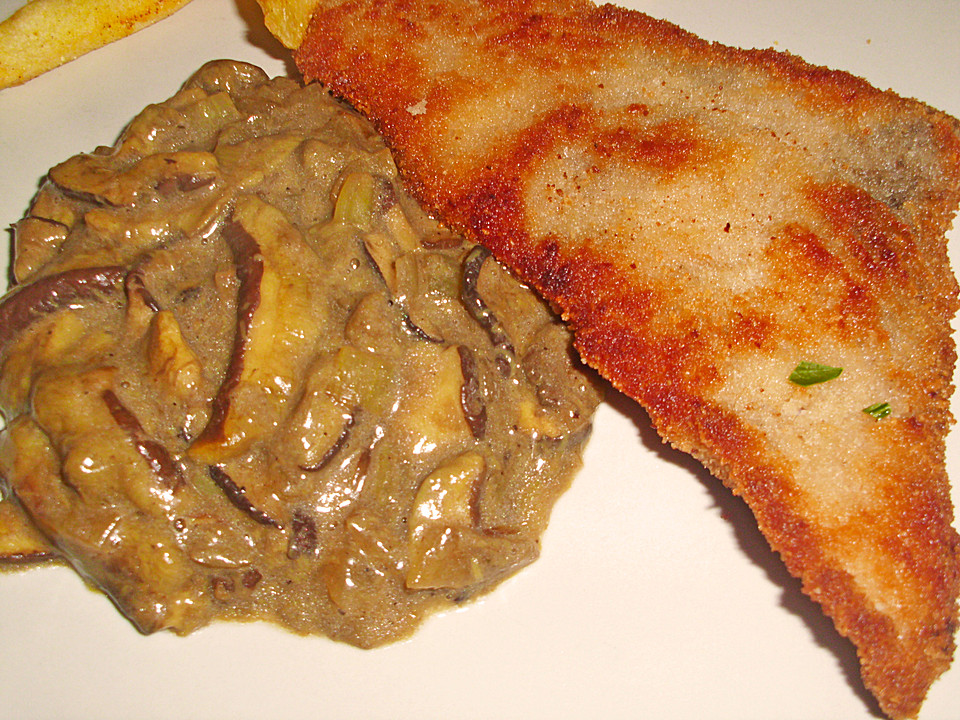 Schnitzel mit frischen Pilzen und Kartöffelchen von 2Küchenfeen ...