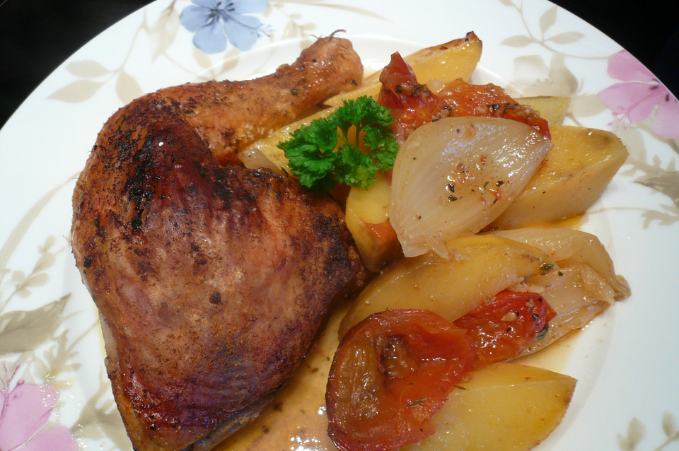 Hähnchen - Tomaten - Zwiebel - Kartoffel - Topf von Ginger88 | Chefkoch.de