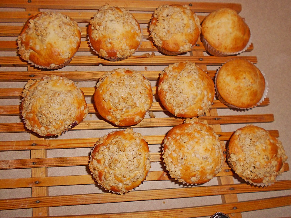 Ahornsirup - Muffins mit Haferflockenstreuseln | Chefkoch.de