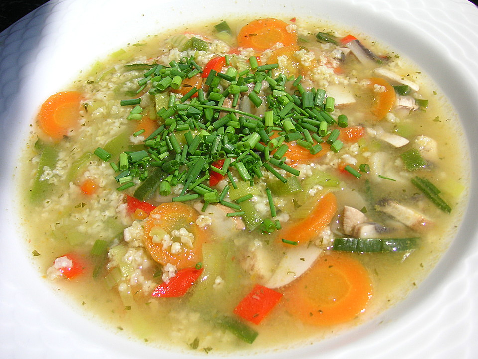 Bunte Gemüsesuppe mit Hirse von kleine1002 | Chefkoch.de