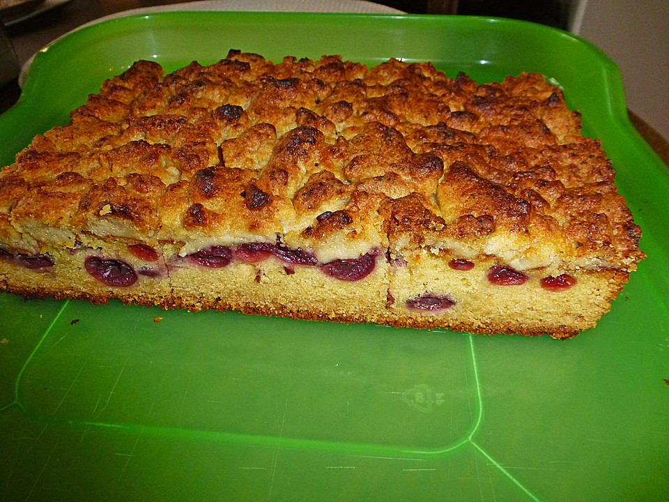 Jockels Kirsch - Marzipan - Streuselkuchen vom Blech von Jockelchen ...