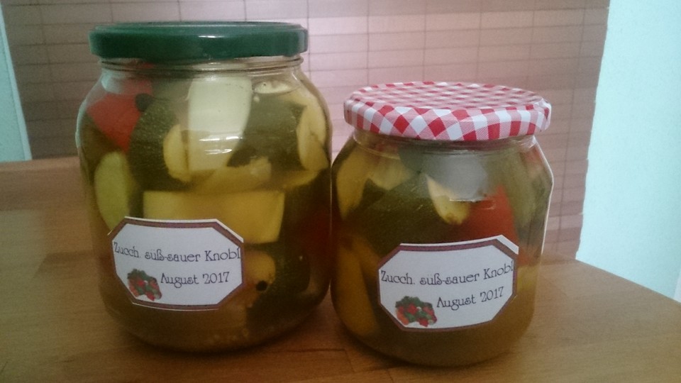 Zucchini süß - sauer von OmaElfriede | Chefkoch.de