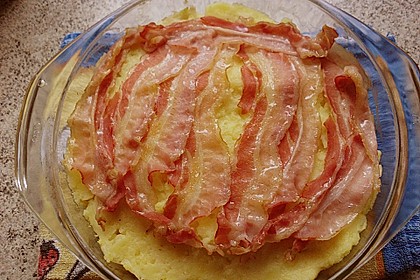 Wirsing - Hackfleisch - Auflauf mit Speck 3