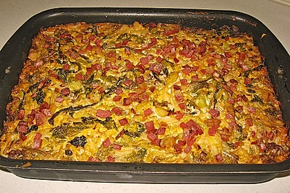 Wirsing - Hackfleisch - Auflauf mit Speck 13