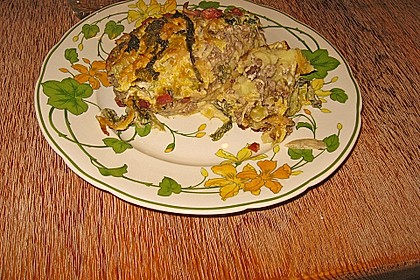 Wirsing - Hackfleisch - Auflauf mit Speck 14