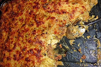 Wirsing - Hackfleisch - Auflauf mit Speck 6
