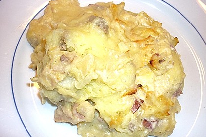 Wirsing - Hackfleisch - Auflauf mit Speck 10