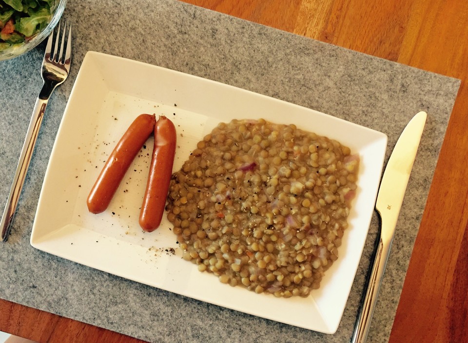 Linsen (Spätzle und Saitenwürstle) von Little_sani | Chefkoch.de