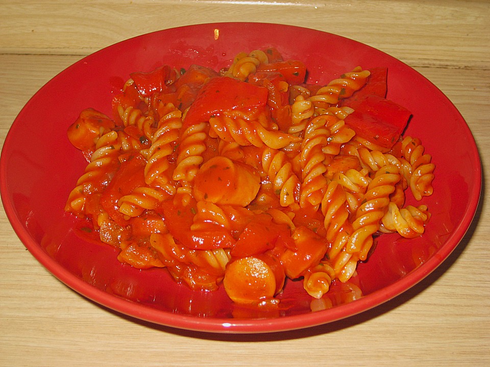 Nudelpfanne mit Paprika und Cabanossi von Die_Flinke | Chefkoch.de