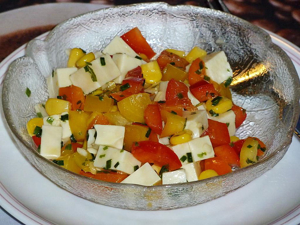 Käsesalat mit Mais und Paprika von selinap01 | Chefkoch.de