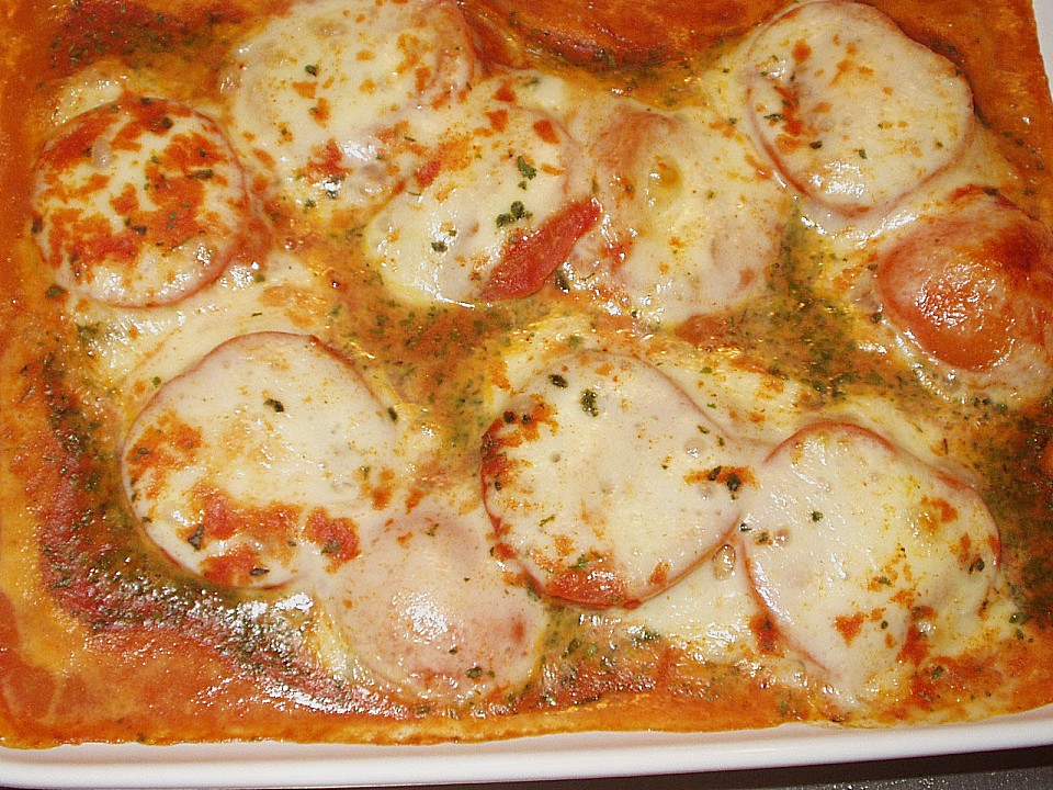 Schweinefilet mit Tomaten und Mozzarella überbacken von monika_m ...