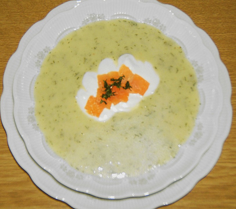 Gurkensuppe mit Dill und Krabben von peidami | Chefkoch.de