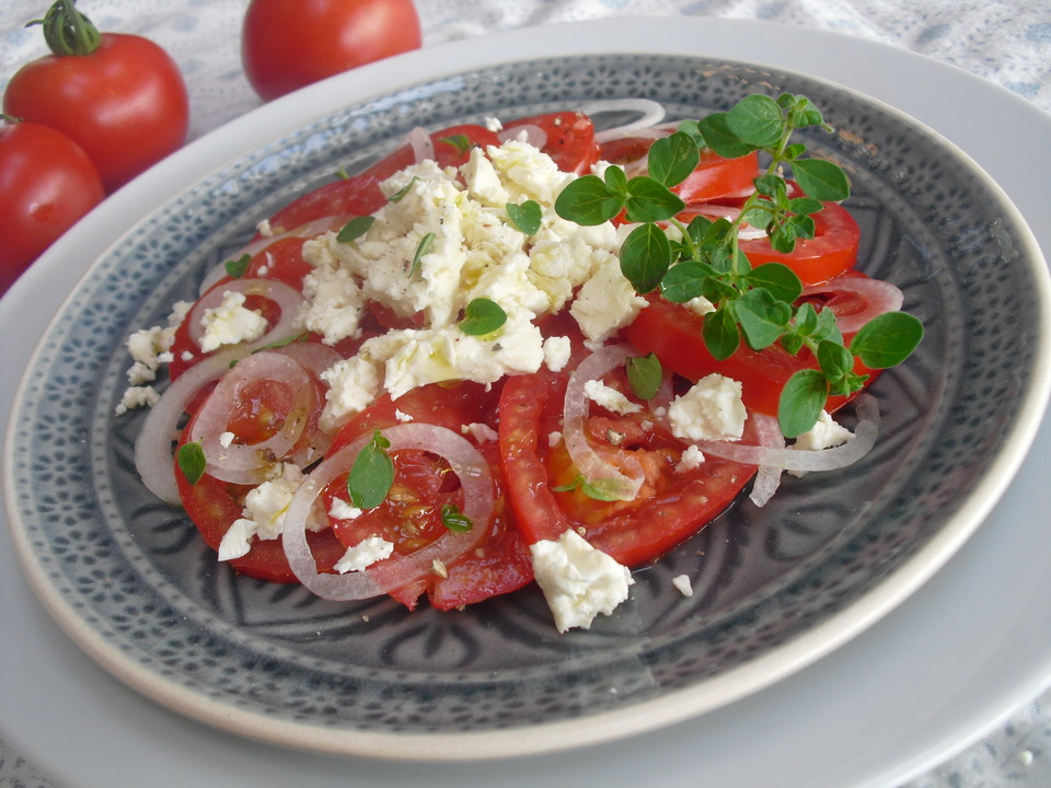 Tomatensalat mit Feta - Käse von schorsch12 | Chefkoch.de