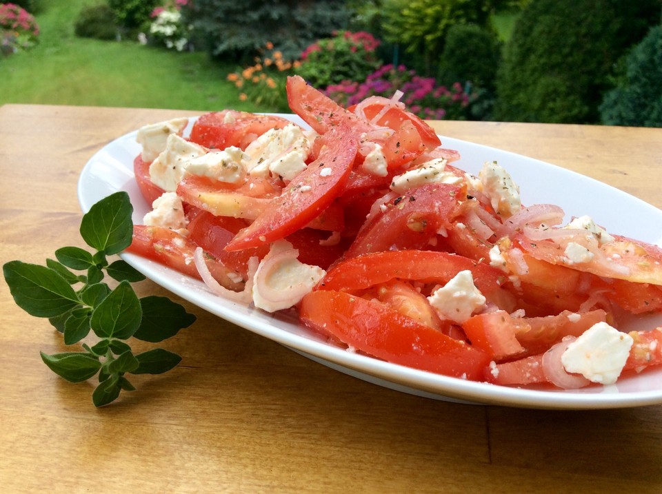 Tomatensalat mit Feta - Käse von schorsch12 | Chefkoch.de