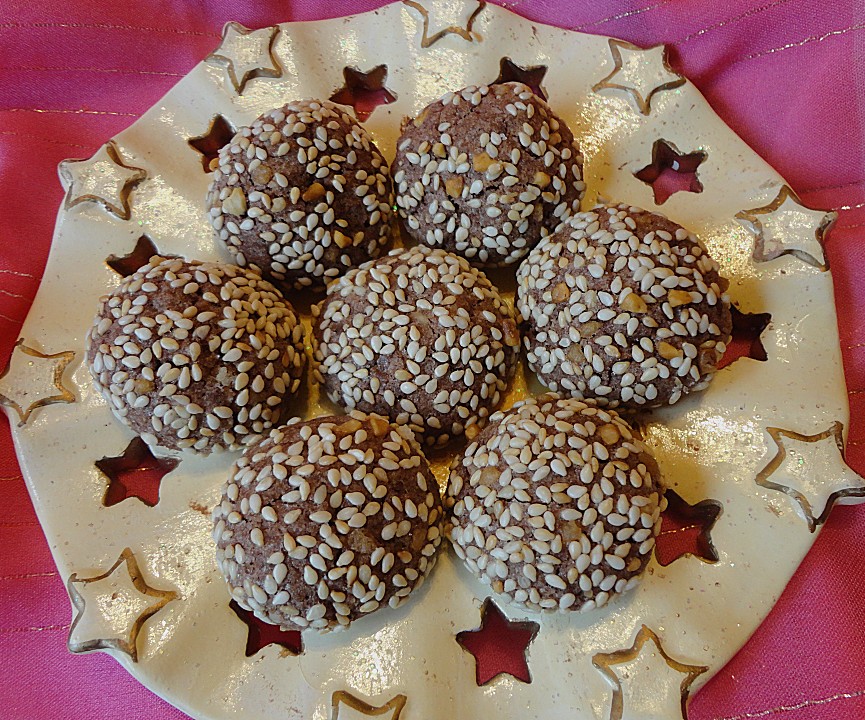 Sesam - Schokoladen - Plätzchen von Herbstfreundin13 | Chefkoch.de