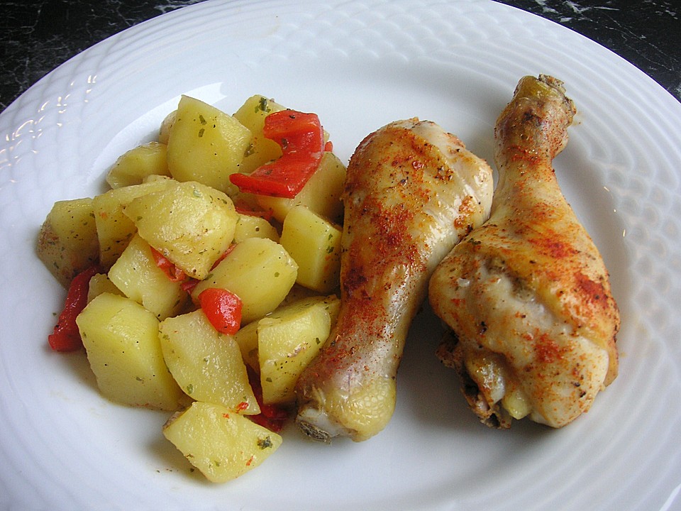 Huhn mit Kartoffeln aus dem Ofen von milz-alfred | Chefkoch.de