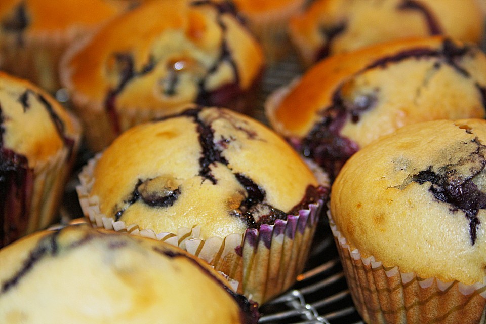 Blaubeer - Muffins - Ein schmackhaftes Rezept | Chefkoch.de