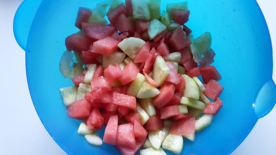 Sommerlicher Wassermelonen - Gurken - Salat von steffik1985 | Chefkoch.de