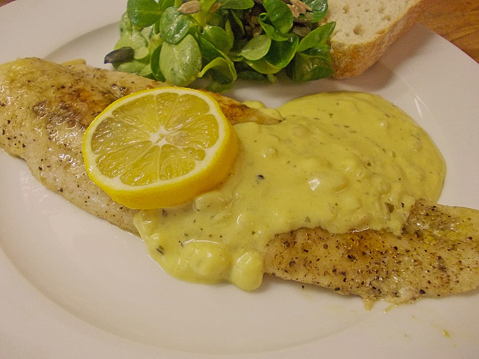 Pangasiusfilet mit Senfsoße von Rike2 | Chefkoch.de