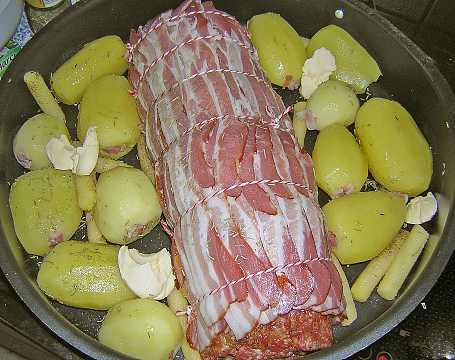 Hackrollbraten im Speckmantel mit Speckkartoffeln von italiamann ...
