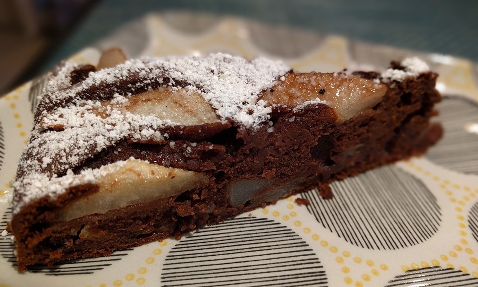 Schokoladiger Birne Helene - Kuchen von caramea | Chefkoch.de