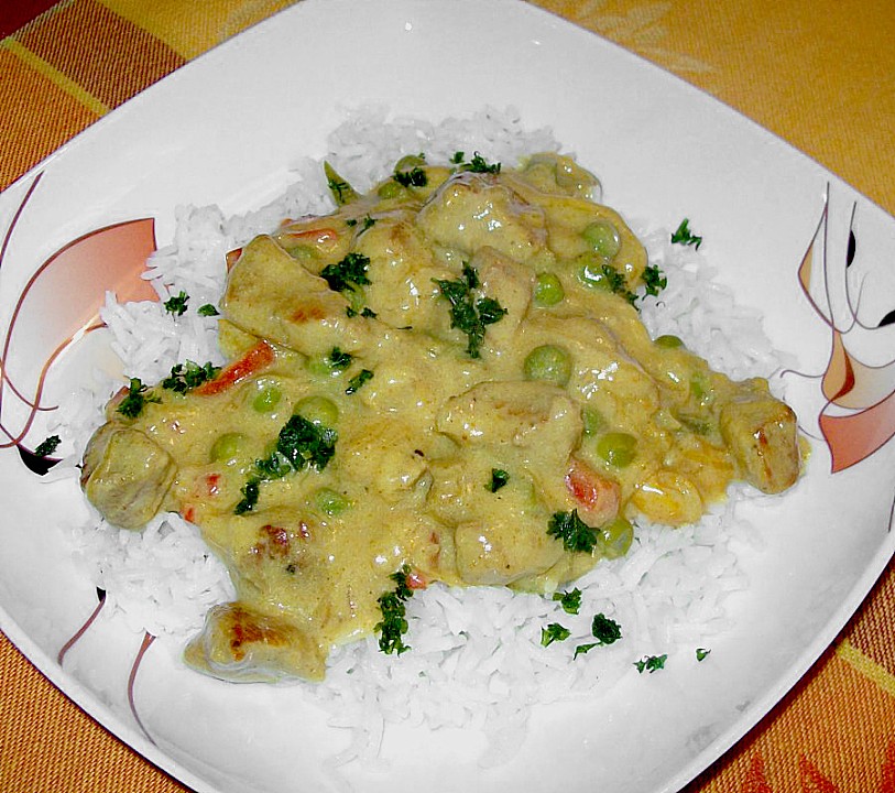 Curry - Reispfanne mit Erbsen und Möhren von 2Küchenfeen | Chefkoch.de